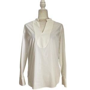 Brunello Cucinelli Women’s Blouse Cotton Blend in White